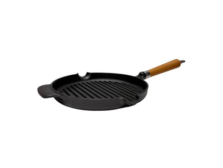 Ronneby Bruk Grillpfanne, Braun, Schwarz, Holz, Metall, 25x7.5x51 cm, Kochgeschirr, Pfannen, Grillpfannen