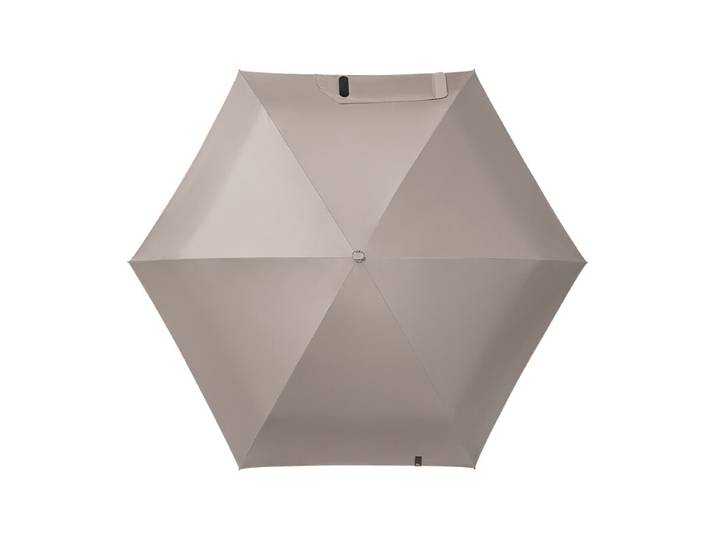 Beneunder BM666 parapluie compact anti-UV à revêtement noir, gris