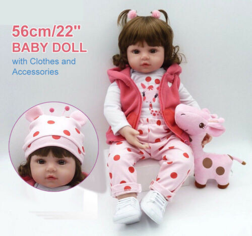 Zhixia Realistische Reborn Baby Pop Meisje - 60 cm - Handgemaakt Zacht Siliconen-vinyl
