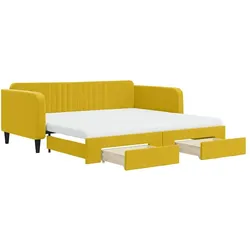 vidaXL, Bett, ausziehbares Tagesbett (200 x 100 cm)