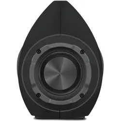 Sven Lautsprecher PS-425, schwarz (12W, Bluetooth, UKW, USB, Micro SD, LED-Bildschirm, 1500mA*h) SV (10 h), Bluetooth Lautsprecher, Schwarz