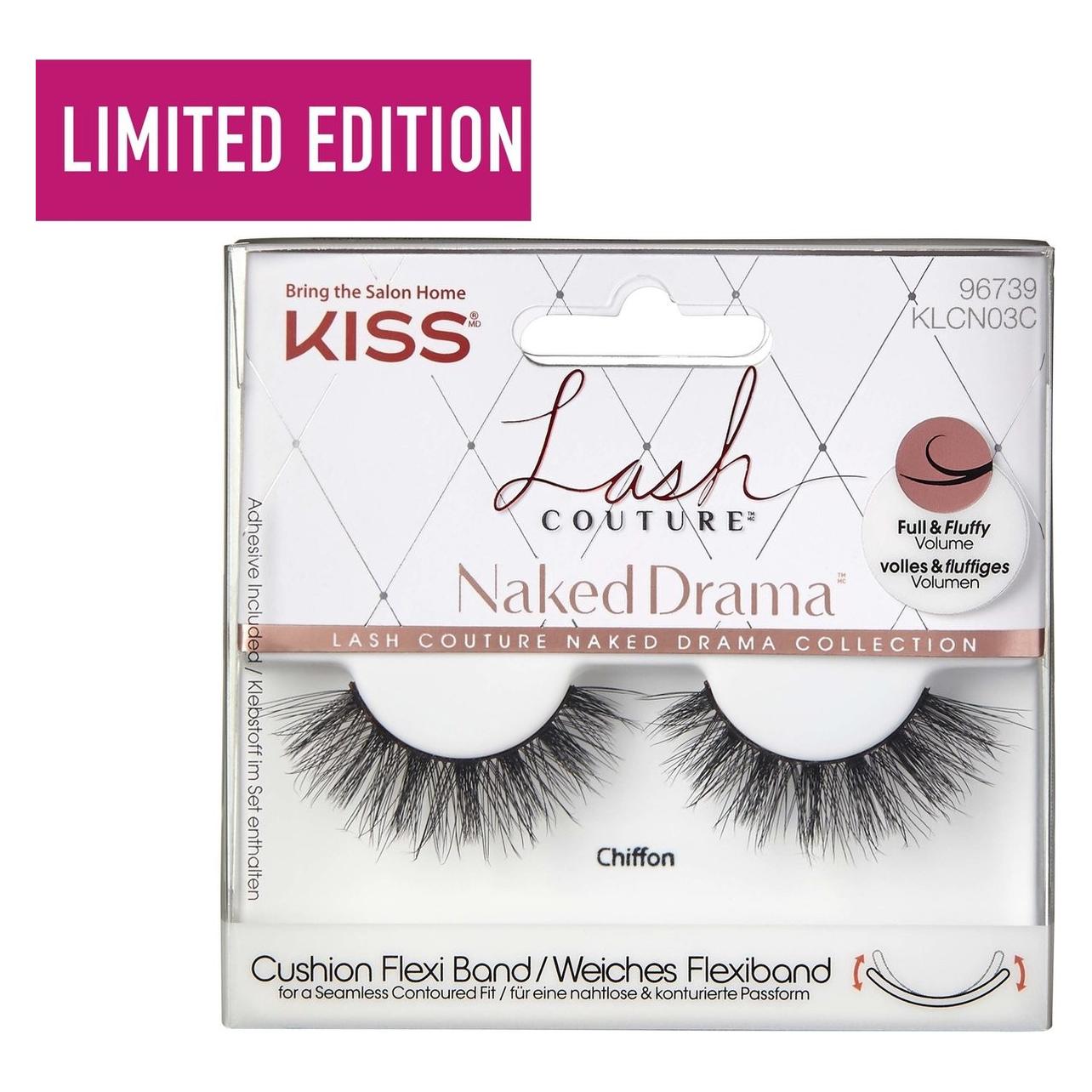 KISS False Eyelashes Lash Couture Naked Drama 1 pair - Variant: Chiffon (L) (Künstliche Wimpern) (30405)