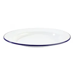 APS Teller/Speiseteller/Deko-Teller/Emaille-Teller, flach -ENAMELWARE-Ø 24 cm, H: 2 cm
