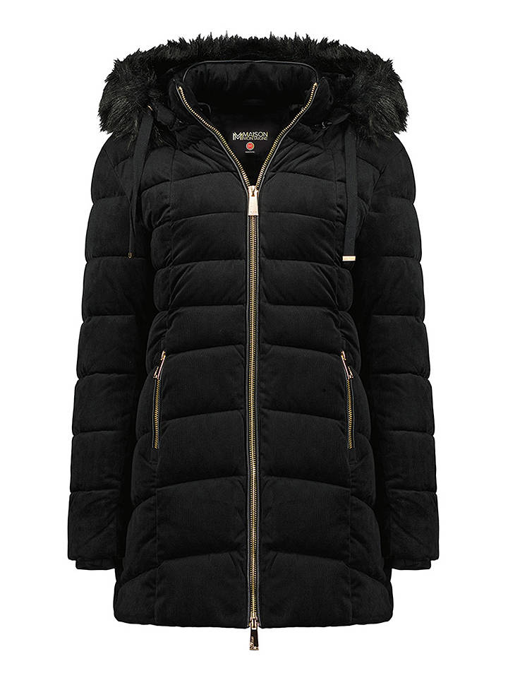 Maison Montaigne Parka "Bilomai" in Schwarz - L