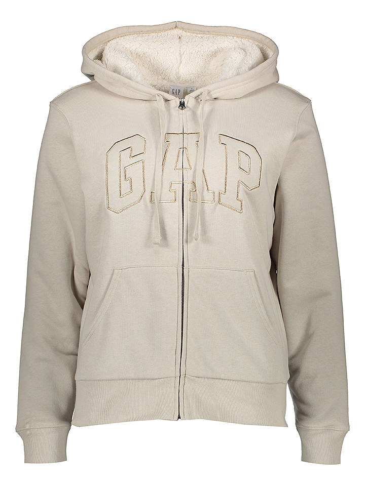 GAP Sweatjacke in Sand - M