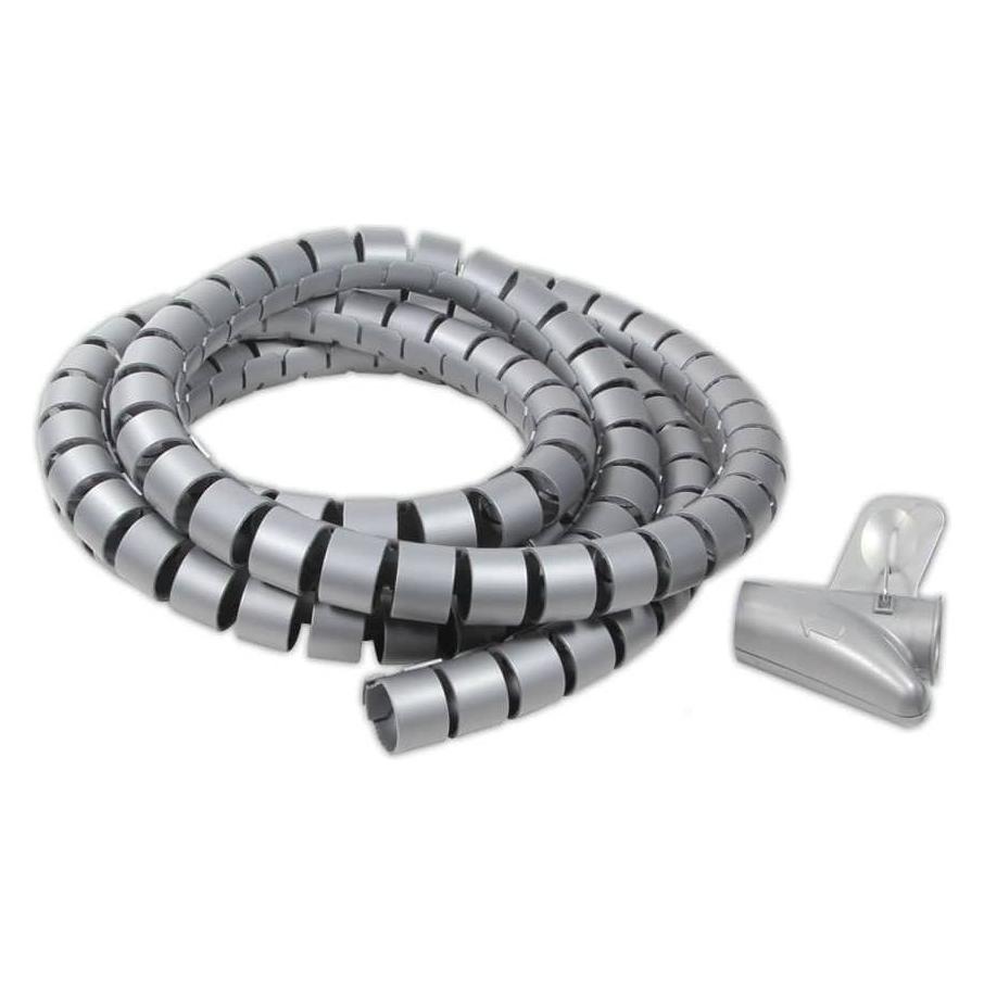 LogiLink Spiralschlauch Kabelbinder, 1,5m (Kabelspiralschlauch, 150 cm) (KAB0014)