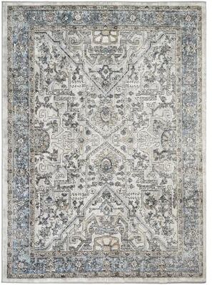 Mayberry Rug Firenze Noble Ivory/Blue Traditional Oriental Area Rug