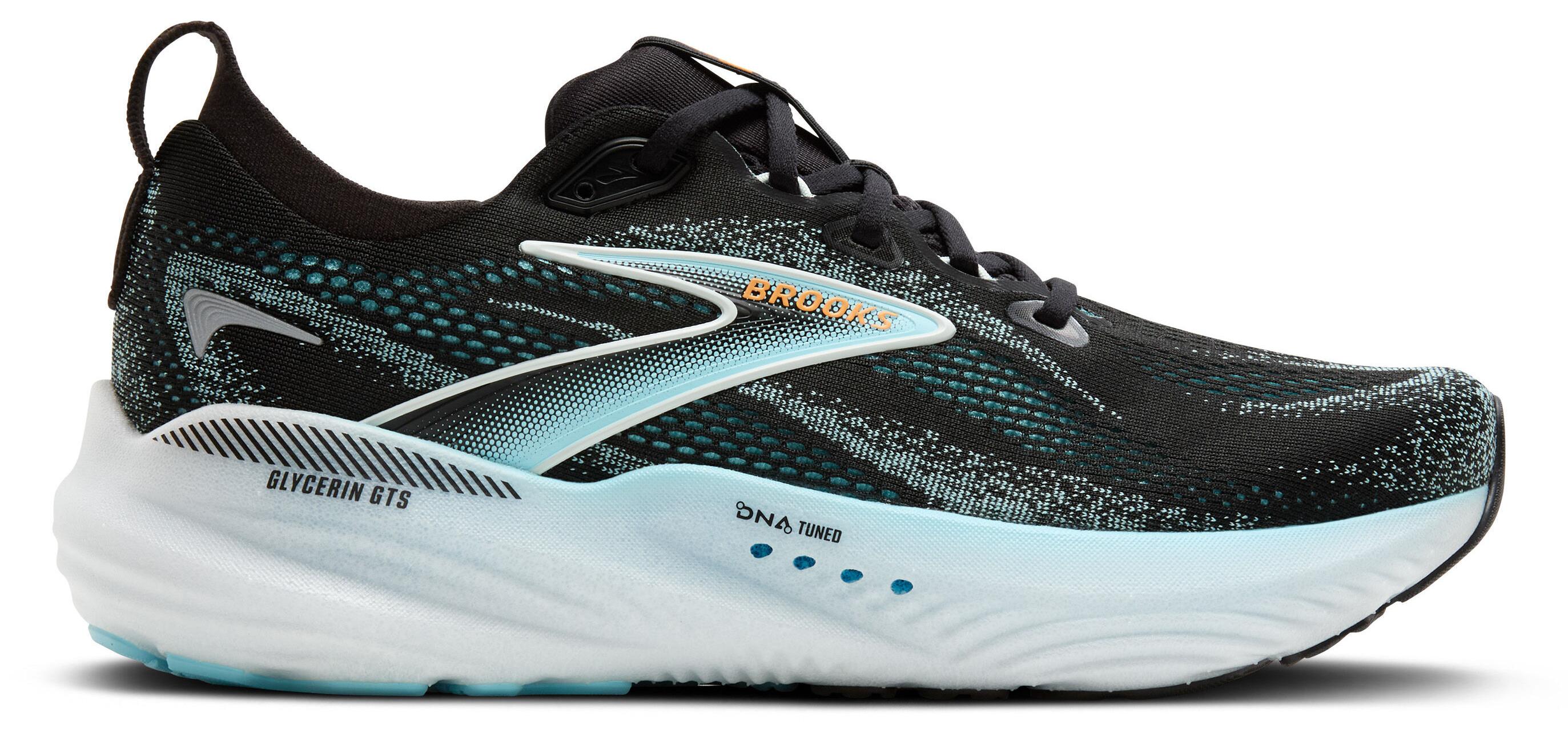 Brooks Glycerin GTS 22 Sportschuhe Damen Trainingsschuhe Schnürer Schwarz Freizeit