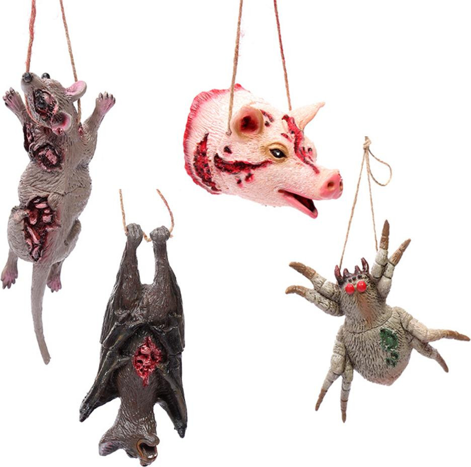 Cocosity Halloween decoratie set met hangende varkens, muizen, spinnen en vleermuizen