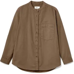 Nah/Studio Hemdbluse - Baumwolle - Gr. 38 - braun