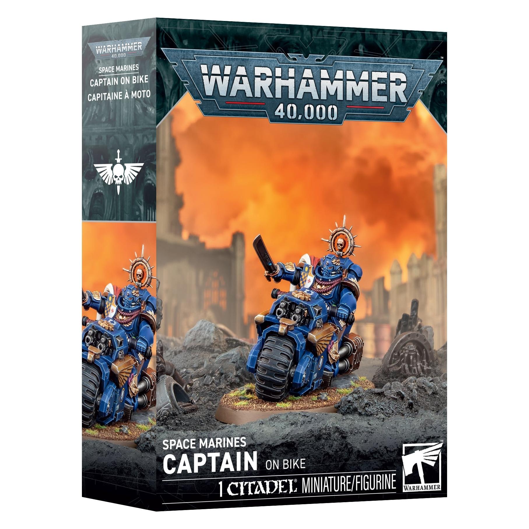 Games Workshop Warhammer 40k - Space Marine-Kapitän auf einem Motorrad (Kunststoff) (78035746)