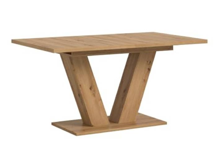 Aileenstore Esstisch Oslo ausziehbar 150-190 cm, V-Fuß, Tischplatte Artisan Eiche/Gestell Artisan Eiche, 150x76x90 cm