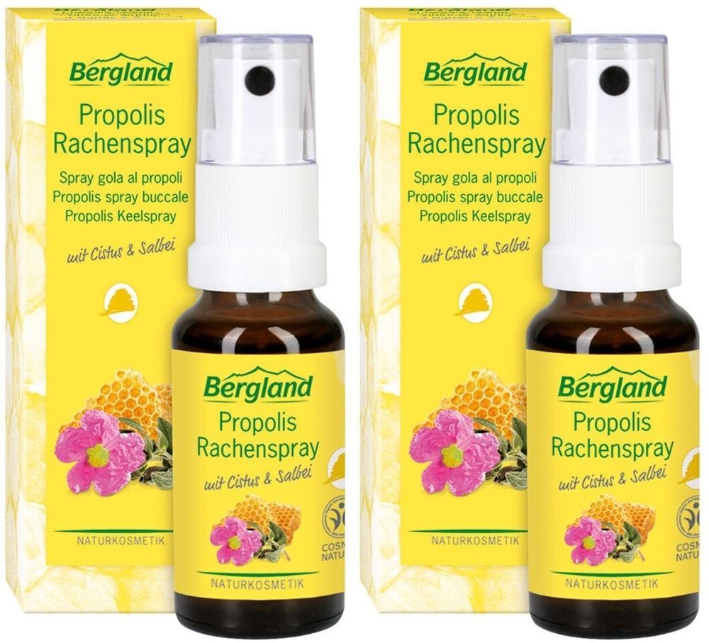 Bergland Propolis Rachenspray 2x 2x20 ml Mundspray