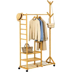 Relaxdays, Garderobe + Kleiderstange, Kleiderständer