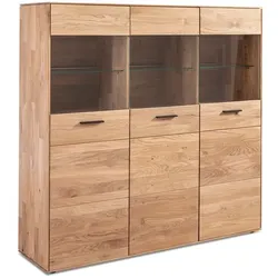 MAISON Highboard Colombo Holz Braun Wildeiche