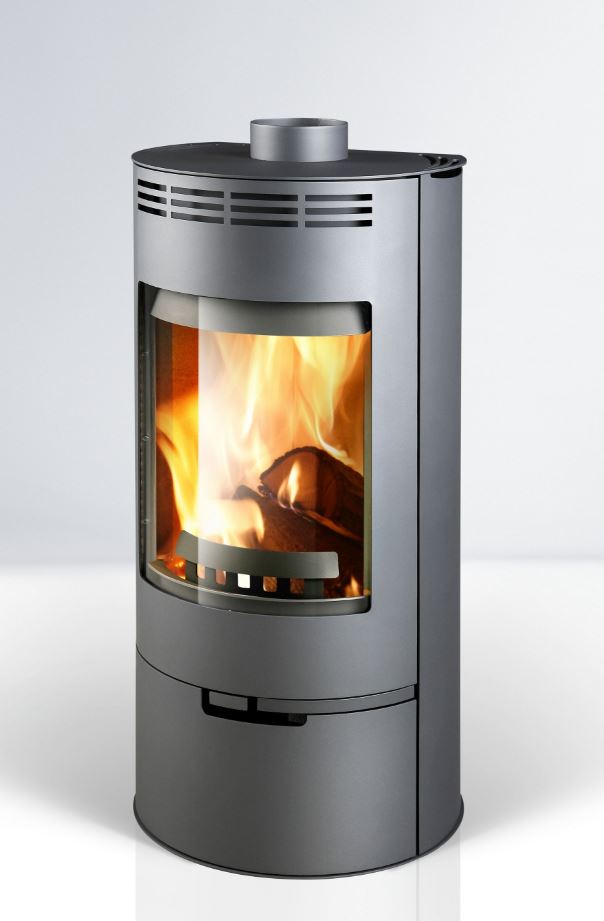 THORMAVYROBA Kaminofen ANDORRA 7,5 kW H/B/T: 1100/510/455mm eisengr. 08038039