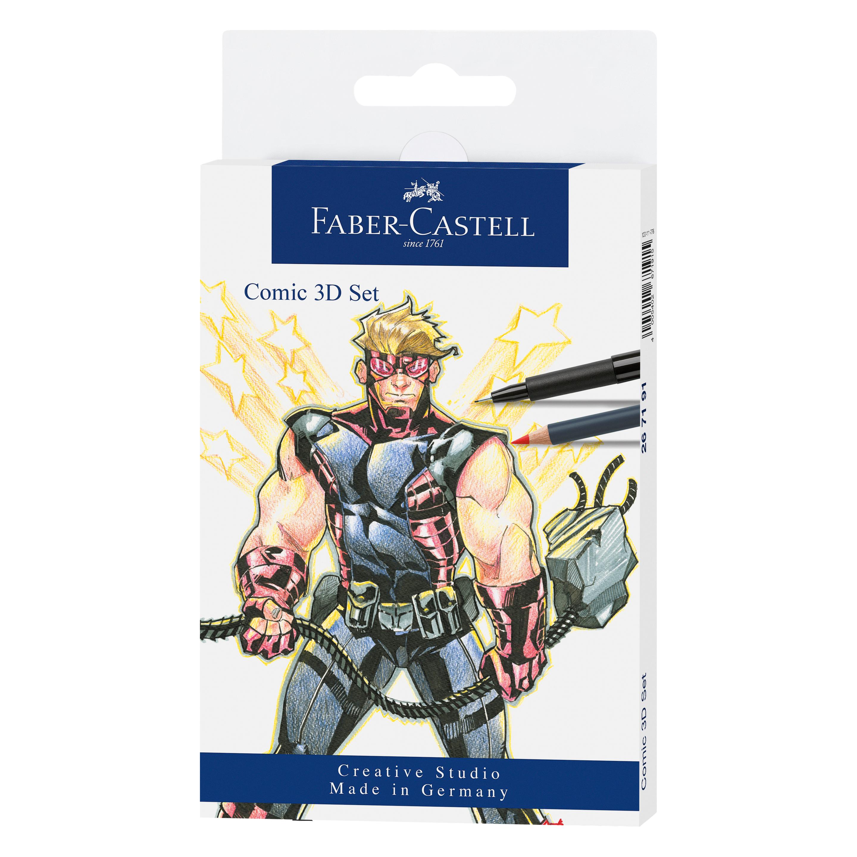 Faber-Castell PITT Artist Pen Comic Set 3D (11x) (267191)
