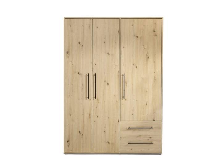 Trendstore Fathie Drehtürenschrank mit 3 Türen und 2 Schubkäs