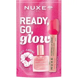18ml NUXE Pink Glow on the Go (Oil 10ml + Lippenserum 8ml + Haargummi)