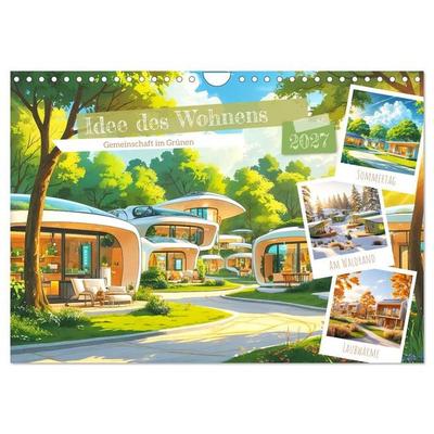 Idee des Wohnens (Wandkalender 2027 DIN A4 quer), CALVENDO Monatskalender