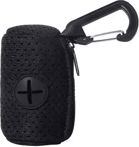 Inspire Curations Portable Dog Poop Bag Dispenser With Hanging Leash Holder black
