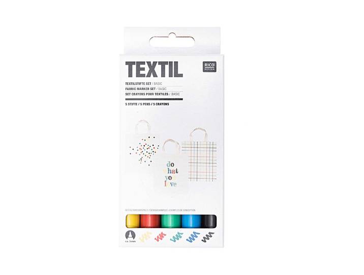 Rico Design Textilstifte Set Basic