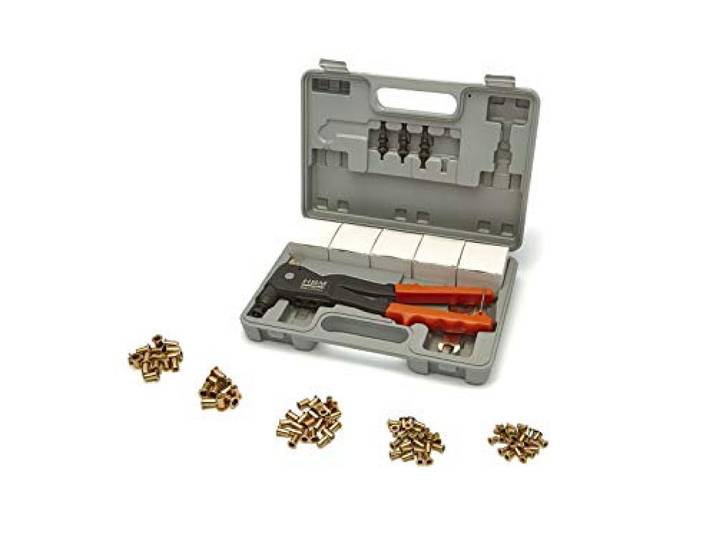 HBM Professionele Blindklinkmoertang M3 – M6 inculsief 100 Stalen Blindmoeren