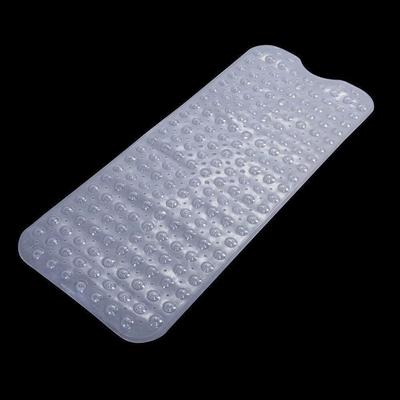 Long Extra Clear Bathtub Bath Mat, Non Slip Safe Anti Skid Shower Protection For Safe, Comfortable Baths Long Extra Clear Bathtub Bath Mat, Non Slip Safe Anti Skid Shower Protection For Safe, Comfortable Baths