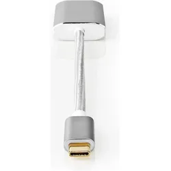 Nedis CCTB64680AL02. USB-Version: USB 3.2 Gen 1 (3.1 Gen 1), USB-Stecker: USB Typ-C, USB-Anschluss Geschl (HDMI), Video Adapter, Silber