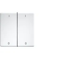 Eltako 30000988 Doppelwippen lasergraviert für Taster und Schalter 55er Design und E-Design55 reinweiß DW-FT55-rw+IO