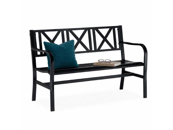 Relaxdays Gartenbank aus Metall