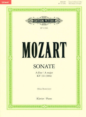 Edition Peters Mozart Sonate A-Dur KV 331