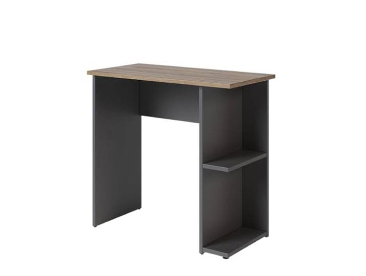 Vicco Schreibtisch Simple , Anthrazit 80 x 40 cm mit zwei Ablagen zur organisierten Aufbewahrung