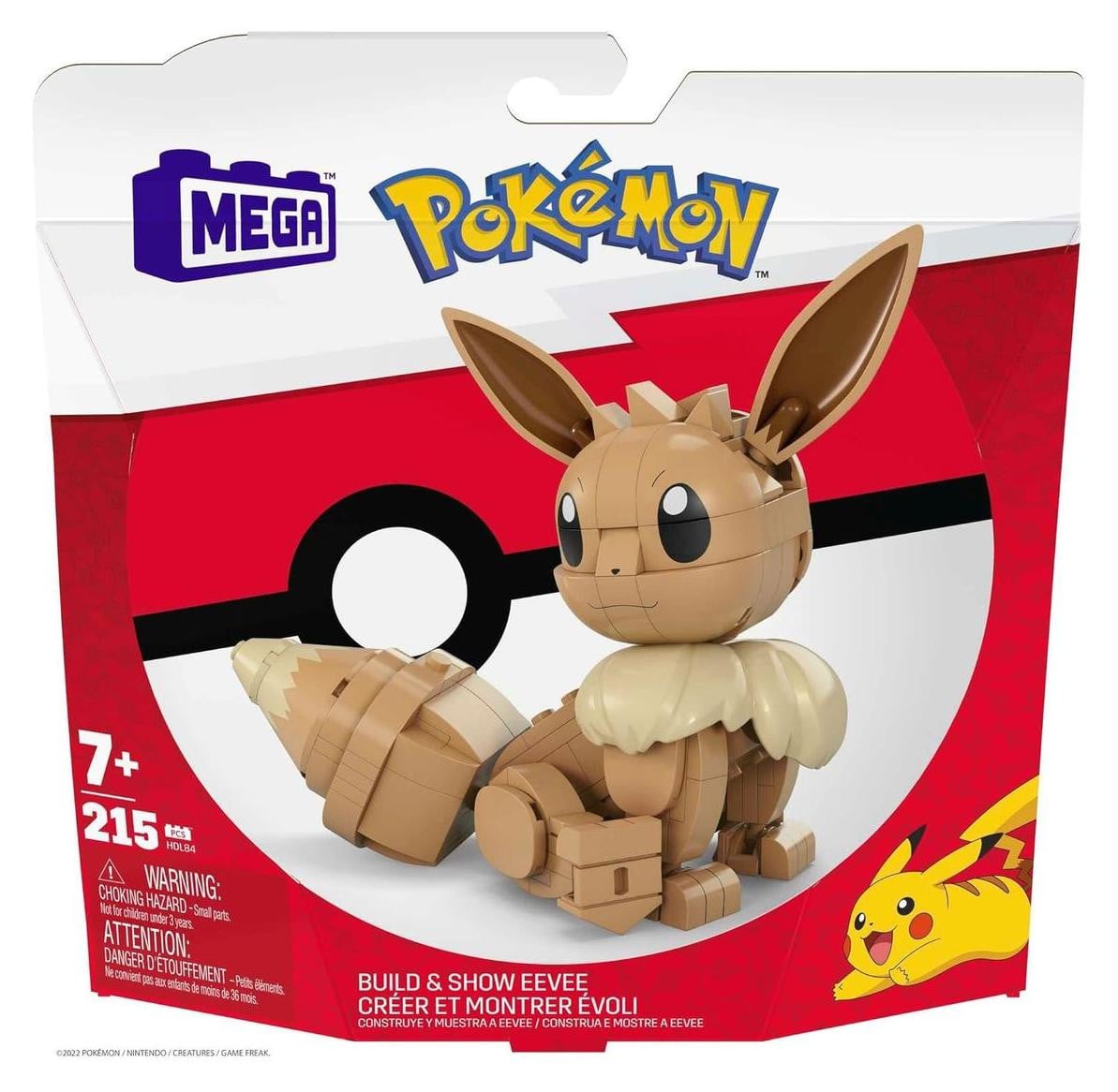 Mattel Mega Bloks Pokémon Eevee-figuur