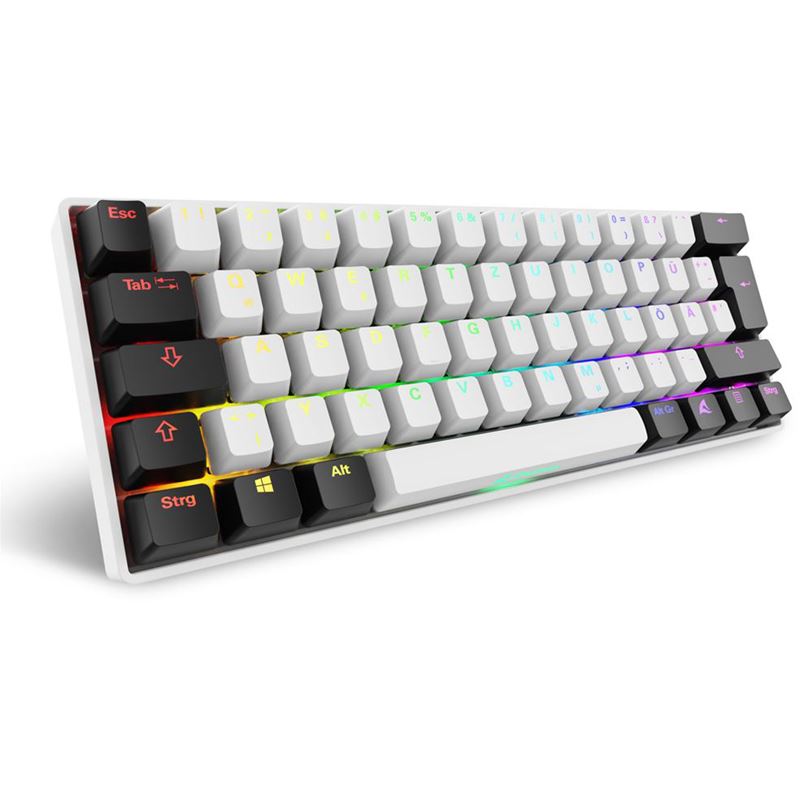 Sharkoon Gaming Tastatur Skiller SGK50S4 Gen2 wei?-gelb RGB
