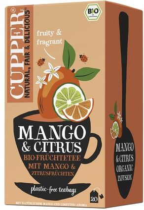 Cupper Infusión Mango Citrus Bio 20 Unds
