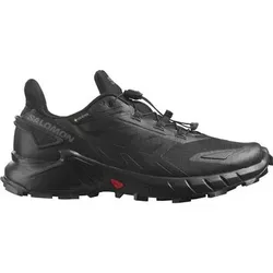 SALOMON Damen Trailrunningschuhe SHOES SUPERCROSS 4 GTX W Black/Black/Bla, Größe 42 in Schwarz Schwarz