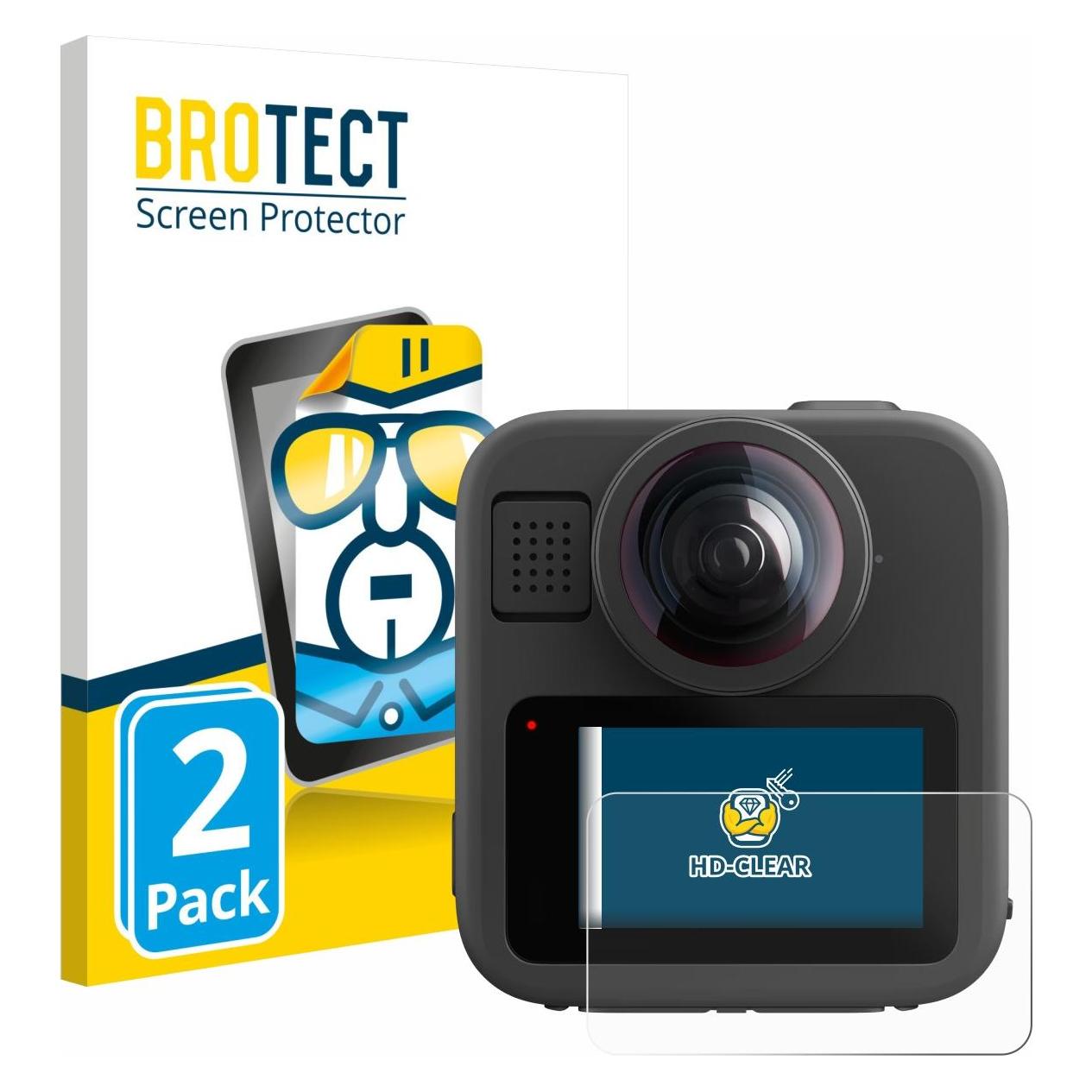 Brotect Schutzfolie für GoPro Max 2 Displayschutz Displayschutzfolie Folie Klar Transparent (1860840)