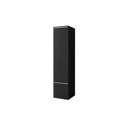 Highboard  Vera , schwarz , Maße (cm): B: 30 H: 130