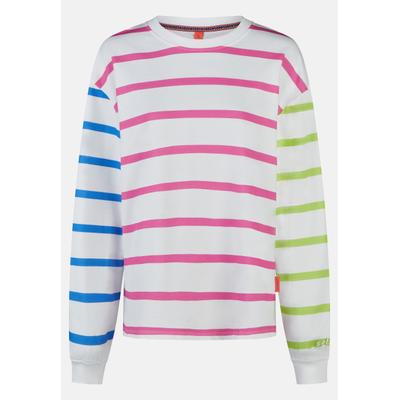 Sweatshirt SALZHAUT "Sweatshirt DAMELN", Damen, Gr. L, bunt (multicolour streifen), Sweatshirts Sweatshirt