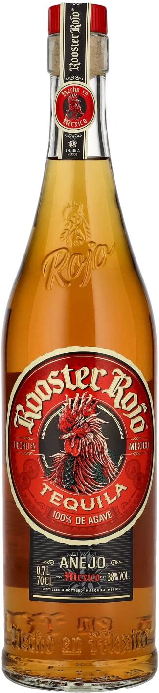 Rooster Rojo Tequila Rooster Rojo AÑEJO Tequila 100% de Agave 38% Vol. 0,7l