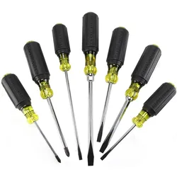 Klein Tools, Schraubenzieher, 85076 Schraubendreher, 7-teiliges Set (Kreuzschlitz)