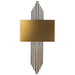 Wandleuchte aus Metall in Vintage-Farbe, 10 x 22 x 75 cm, WellHome Baikal