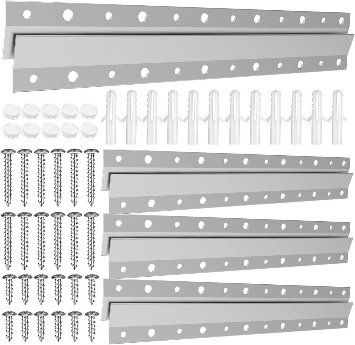 Z-Bar Ophangset Zilver Aluminium Fotolijst Hanger 30 cm