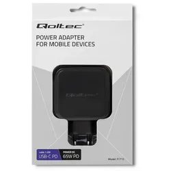 Neues Original-Netzteil Qoltec 65W 240V 3A USB-C PD