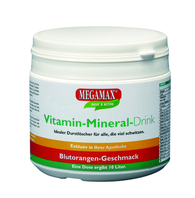 Megamax B.V. MEGAMAX Vita Mineral Drink Orange Pulver 350 g 08763312