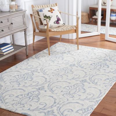 SAFAVIEH Handmade Micro-Loop Lorry Modern Wool Rug