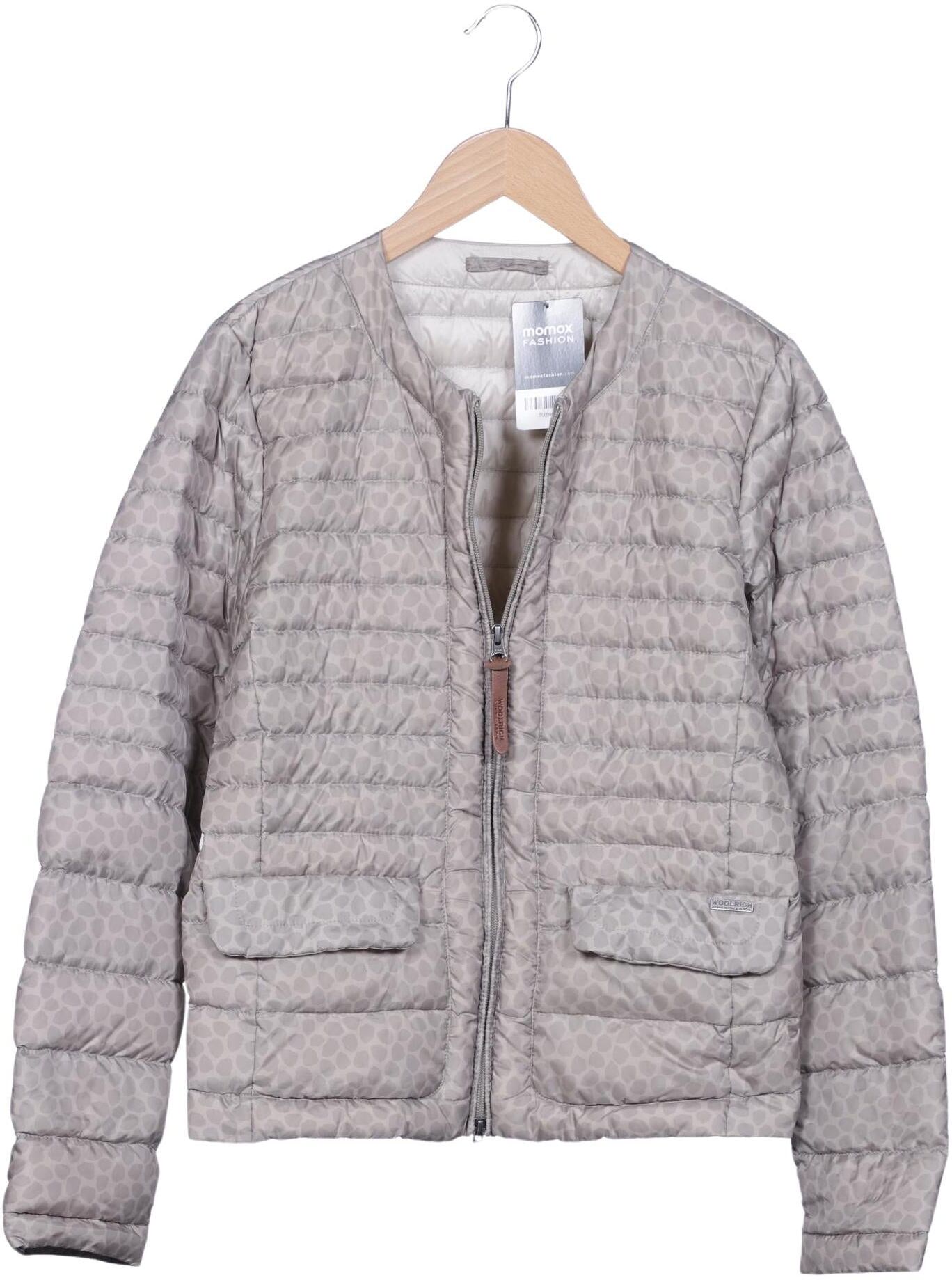 Woolrich Damen Jacke, Grau, Gr. L, Synthetik / Daunen - Second Hand