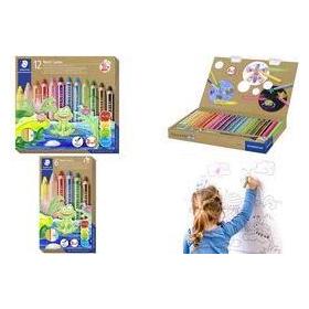 Staedtler Buntstifte Junior 140, mit Spitzer, 12 Farben (12x) (140 C12)