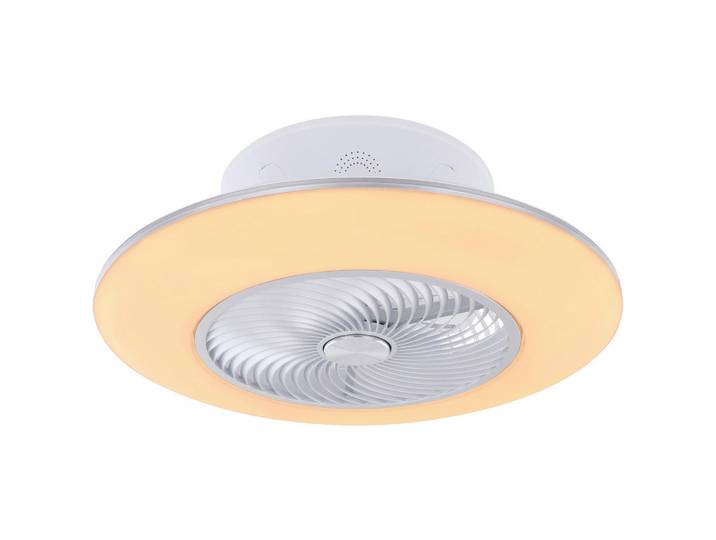 Novel Deckenventilator, Metall, Kunststoff, 22 cm, Fernbedienung, Farbtemperaturwechsler, Elektrogeräte, Kühlgeräte, Ventilatoren, Deckenventilatoren